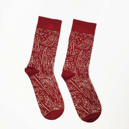 An image of the Socks_MaroonFirework_Whitebox2.jpg by Earth Heir