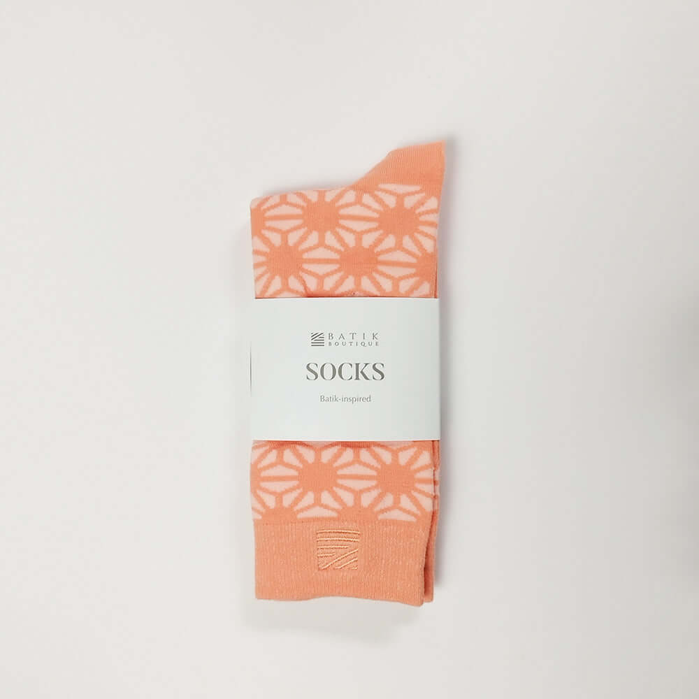 An image of the Socks_PeachFirework_Whitebox1.jpg by Earth Heir