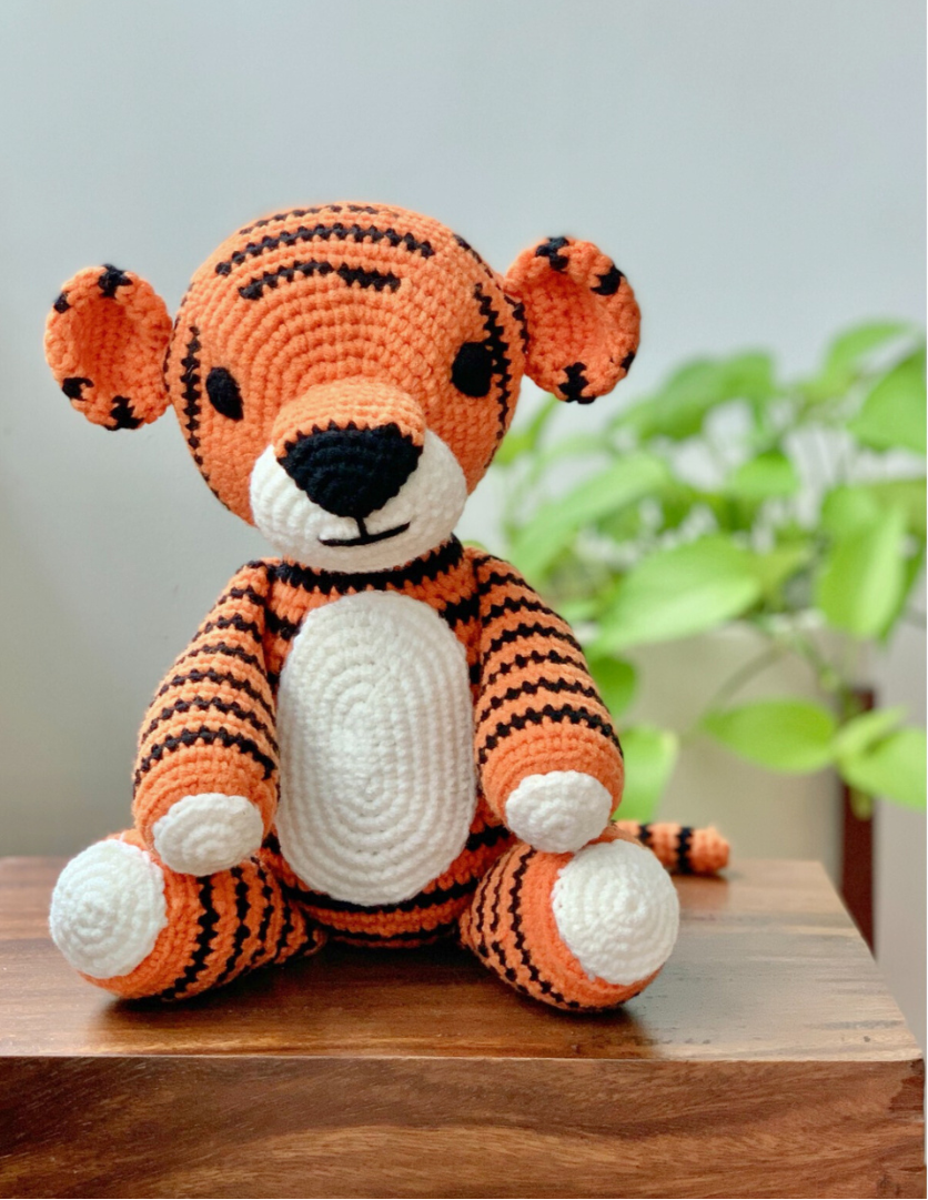 Engkitai : Tiger Crochet Toys