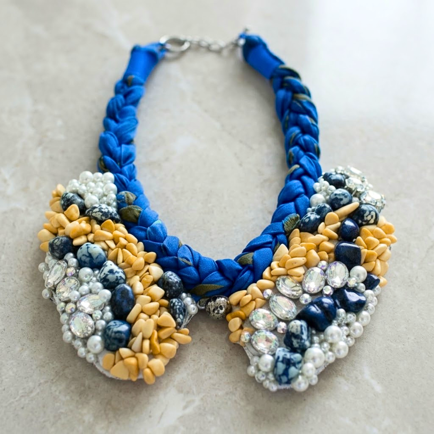 Blue Beaded Necklace