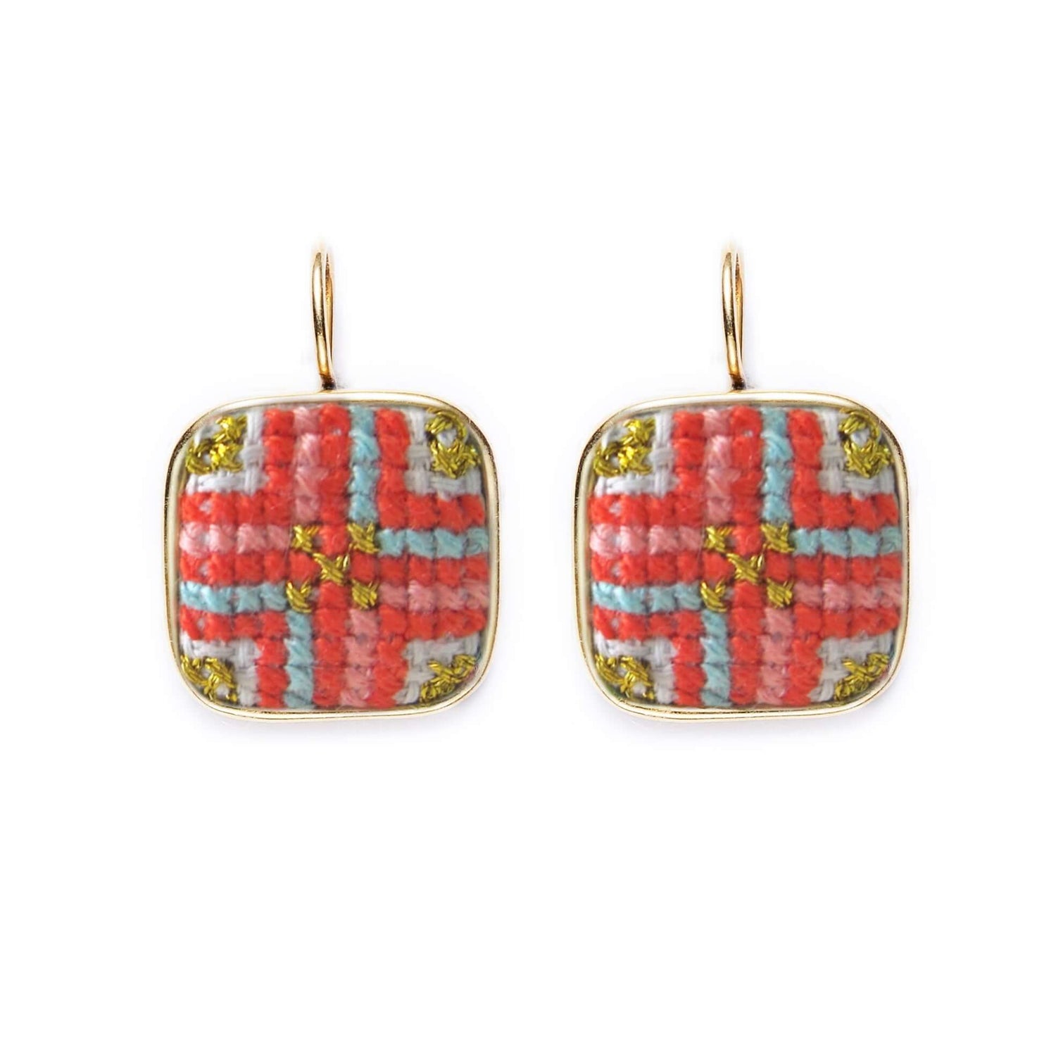 An image of the Amour_Square_Earrings_Gold-plated.jpg by Earth Heir