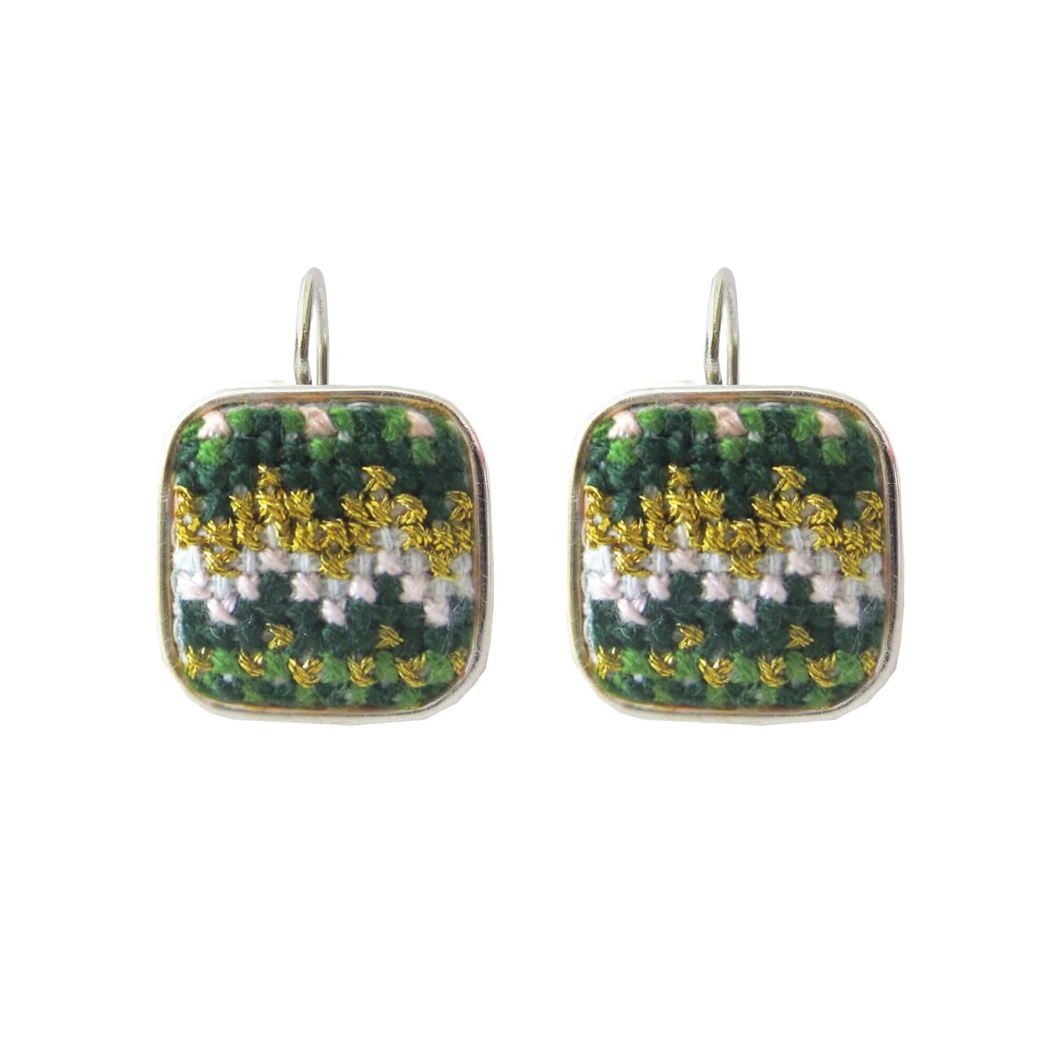 An image of the Daun_Square_Earrings_Silver-plated.jpg by Earth Heir