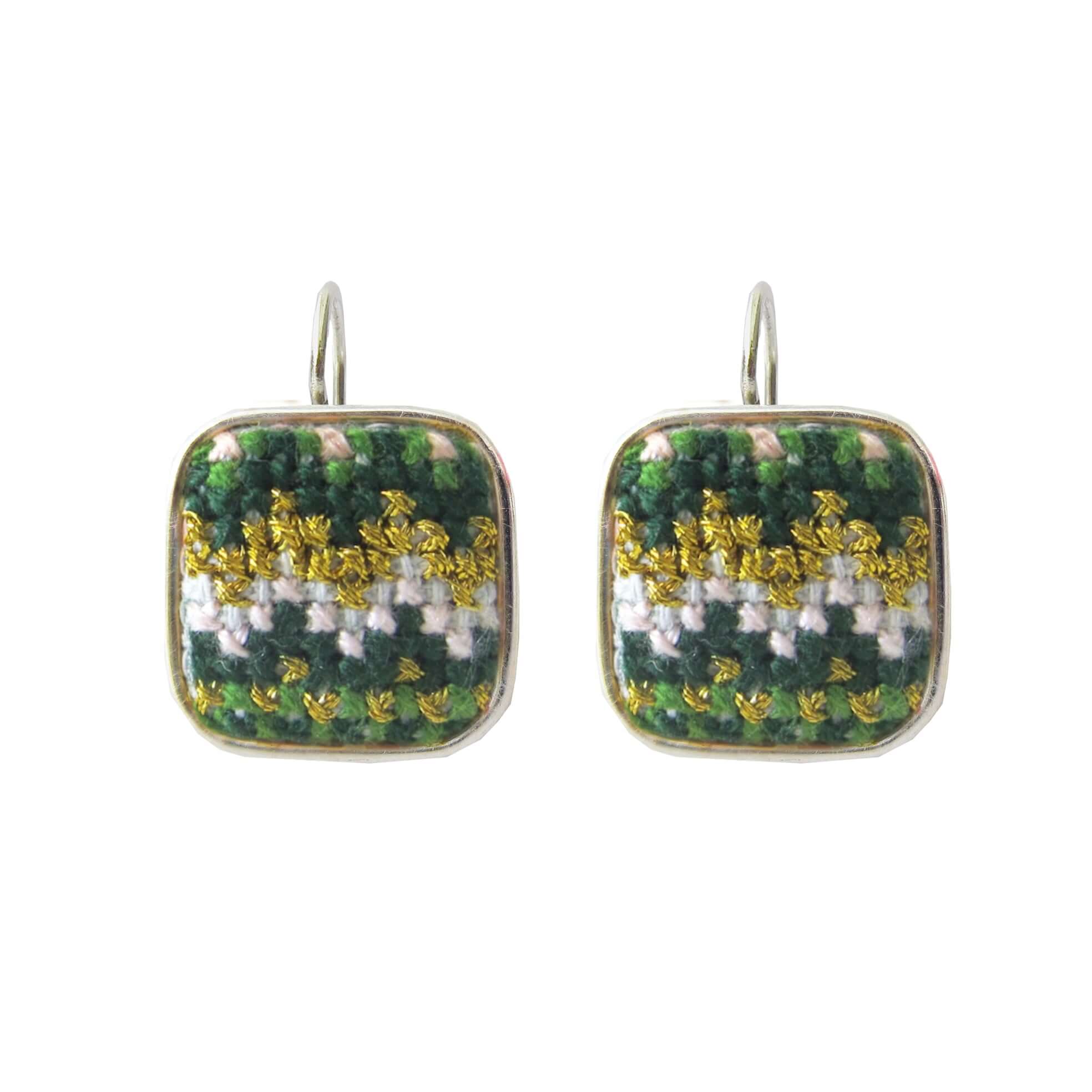 An image of the Daun_Square_Earrings_Silver-plated.jpg by Earth Heir