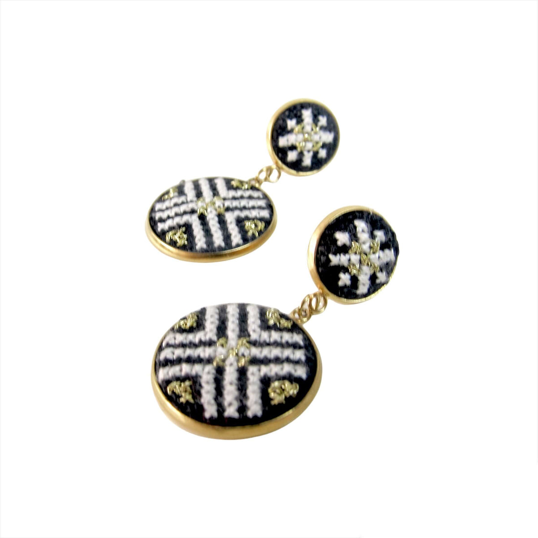 An image of the EarthHeir_ArabesqueBlack_AngelfishEarrings_002.jpg by Earth Heir