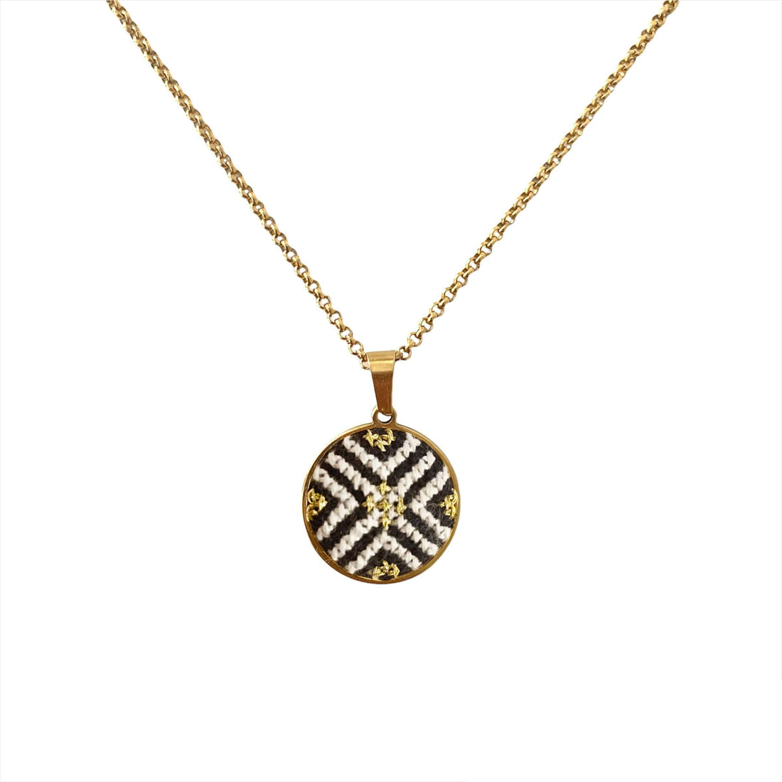 An image of the EarthHeir_ArabesqueBlack_MoonshellNecklace_001.jpg by Earth Heir