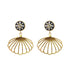An image of the EarthHeir_ArabesqueBlack_OysterEarrings_001.jpg by Earth Heir