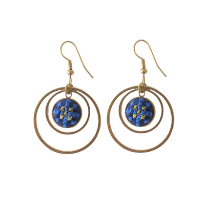 Crown Earrings - Arabesque Blue