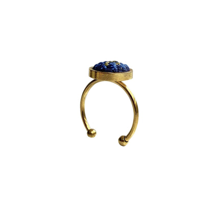 An image of the EarthHeir_ArabesqueBlue_DolphinRing_001.jpg by Earth Heir