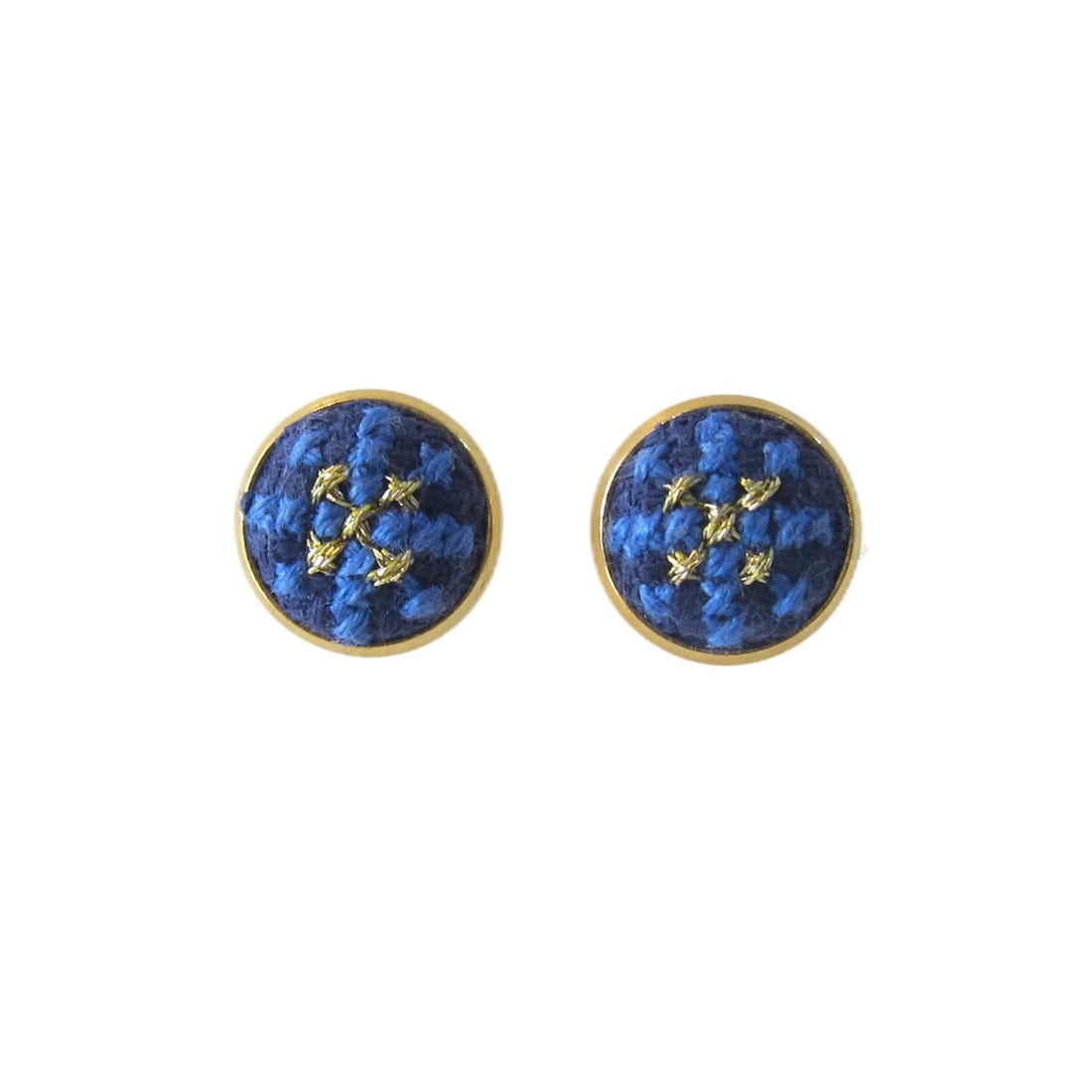 An image of the EarthHeir_ArabesqueBlue_Mahi-MahiStudsEarrings_001.jpg by Earth Heir
