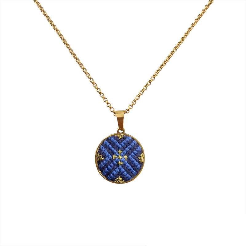 Moonshell Necklace - Arabesque Blue