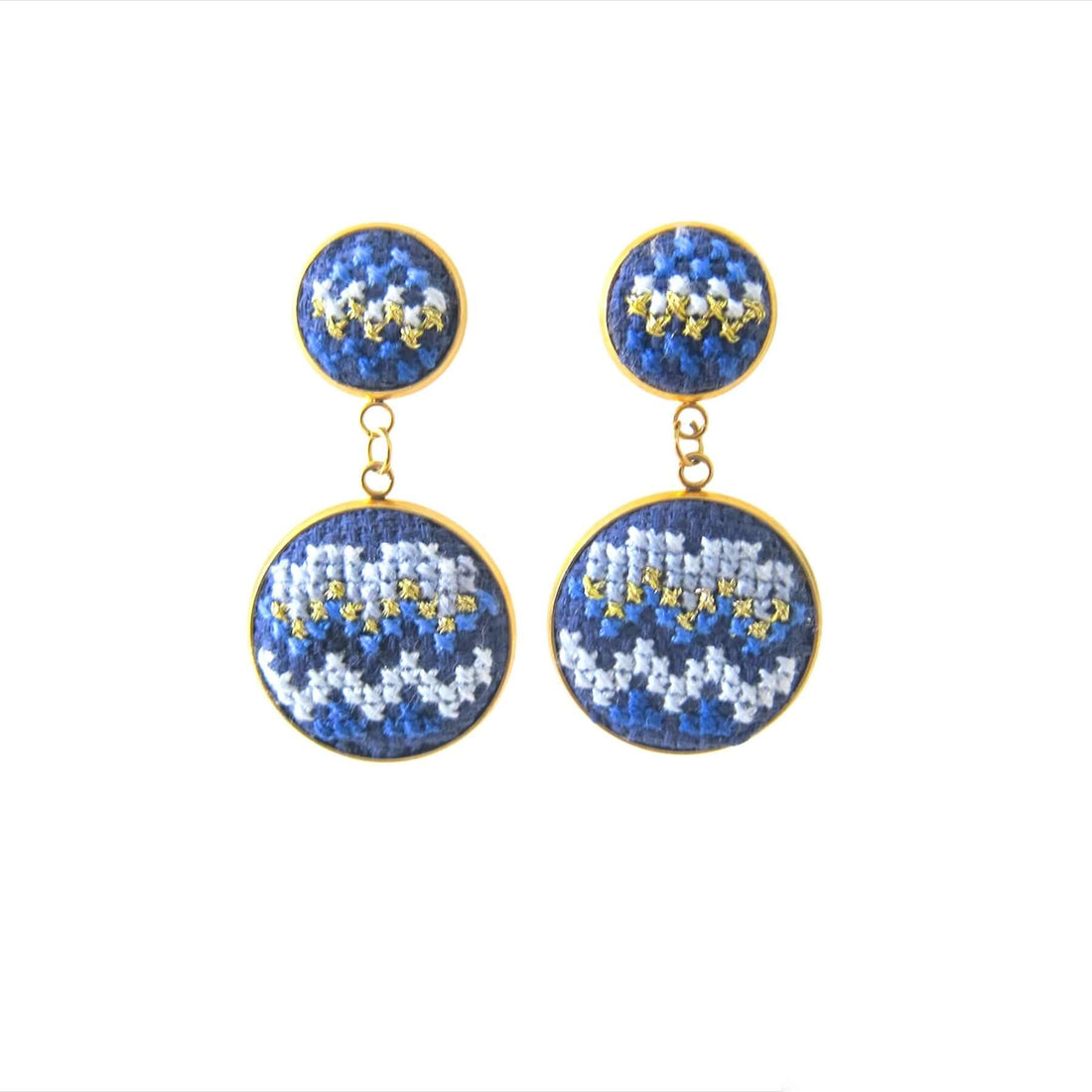 An image of the EarthHeir_NuusumBlue_AngelfishEarrings_001.jpg by Earth Heir