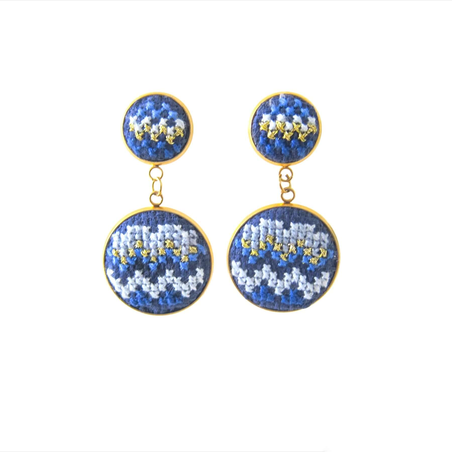 An image of the EarthHeir_NuusumBlue_AngelfishEarrings_001.jpg by Earth Heir