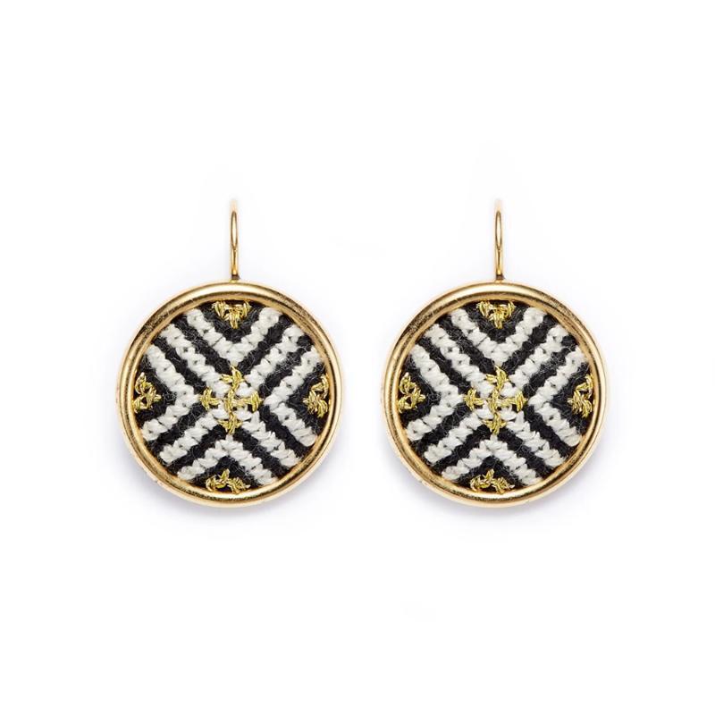 GLOW Arabesque Gold-Plated Statement Earrings-Jewellery-Earth Heir