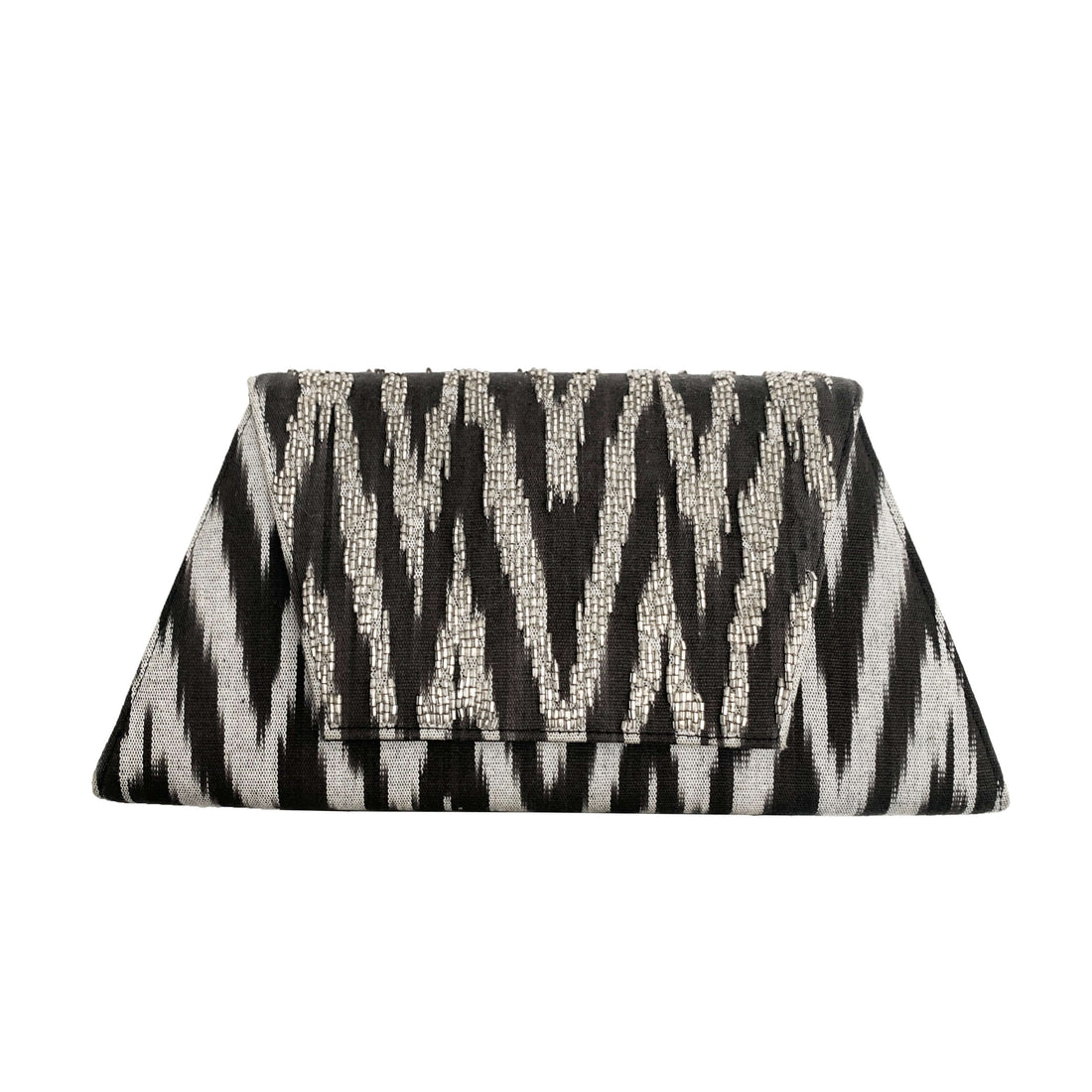 An image of the Ikat_Clutch_Black_001.jpg by Earth Heir