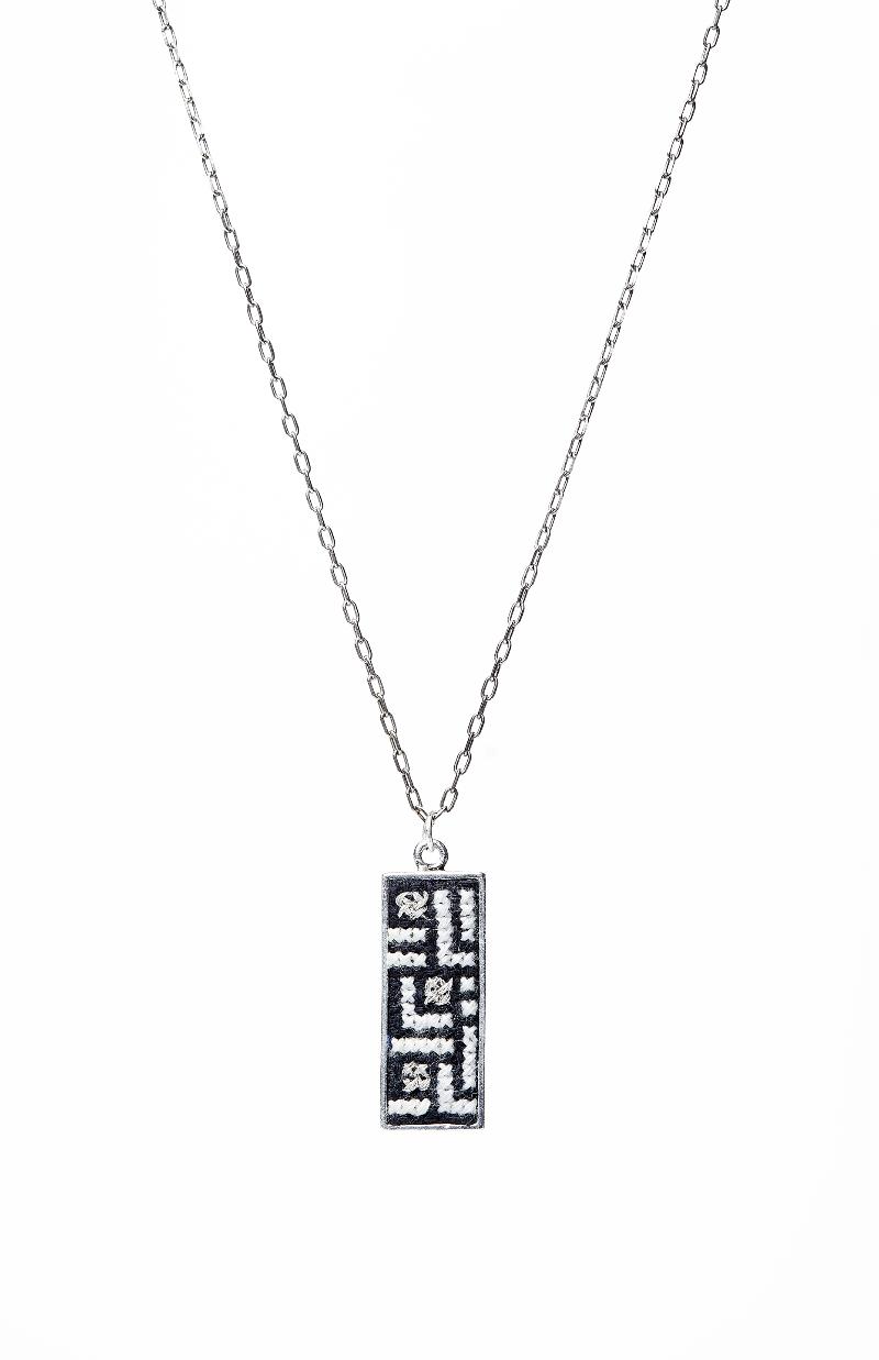GLOW Arabesque Silver-Plated Elegant Necklace-Jewellery-Earth Heir